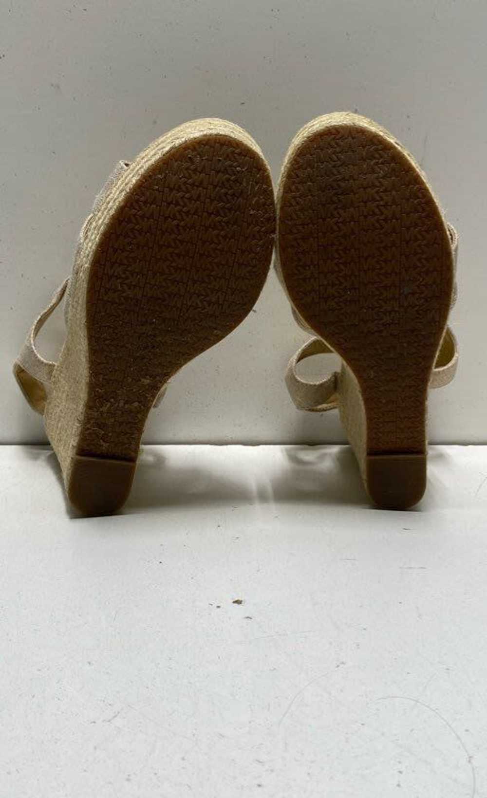 Michael Kors Beige Wedge Sandals Size 7 - image 4