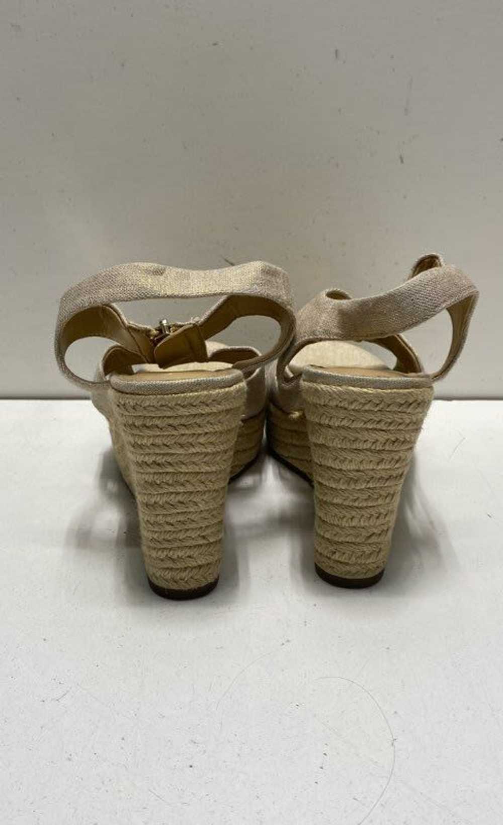 Michael Kors Beige Wedge Sandals Size 7 - image 5