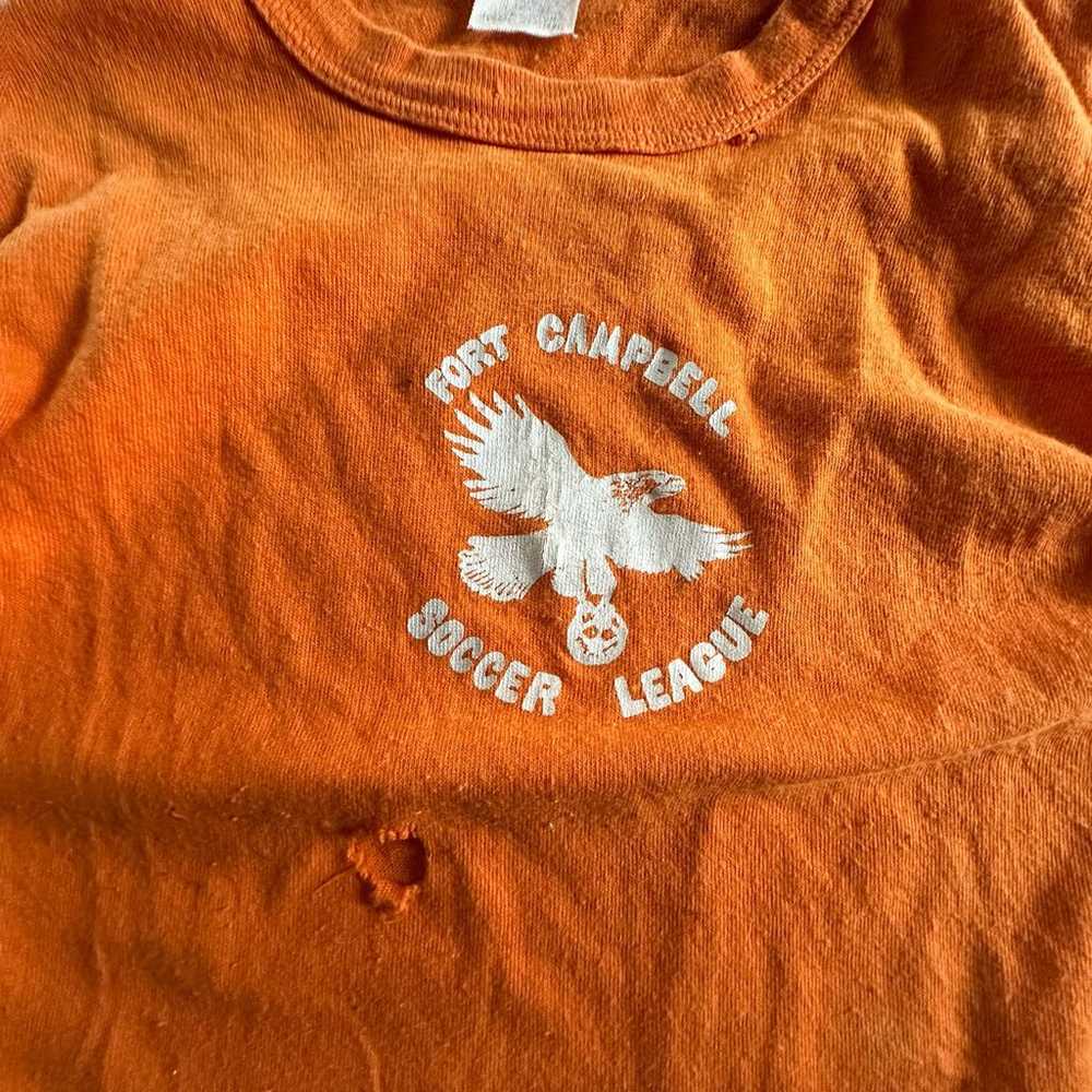 Vintage 1970s Fort Campbell Soccer Eagle Soccer B… - image 4