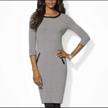 Lauren Ralph Lauren Houndstooth Sweater Dress