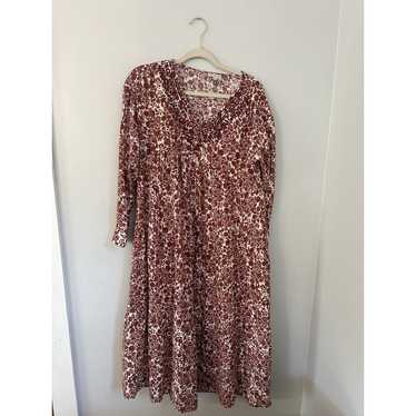 Wonderly Size PM Rust Paisley Floral Fall Midi Bo… - image 1