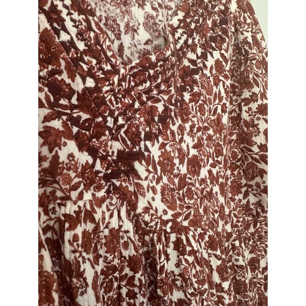 Wonderly Size PM Rust Paisley Floral Fall Midi Bo… - image 2