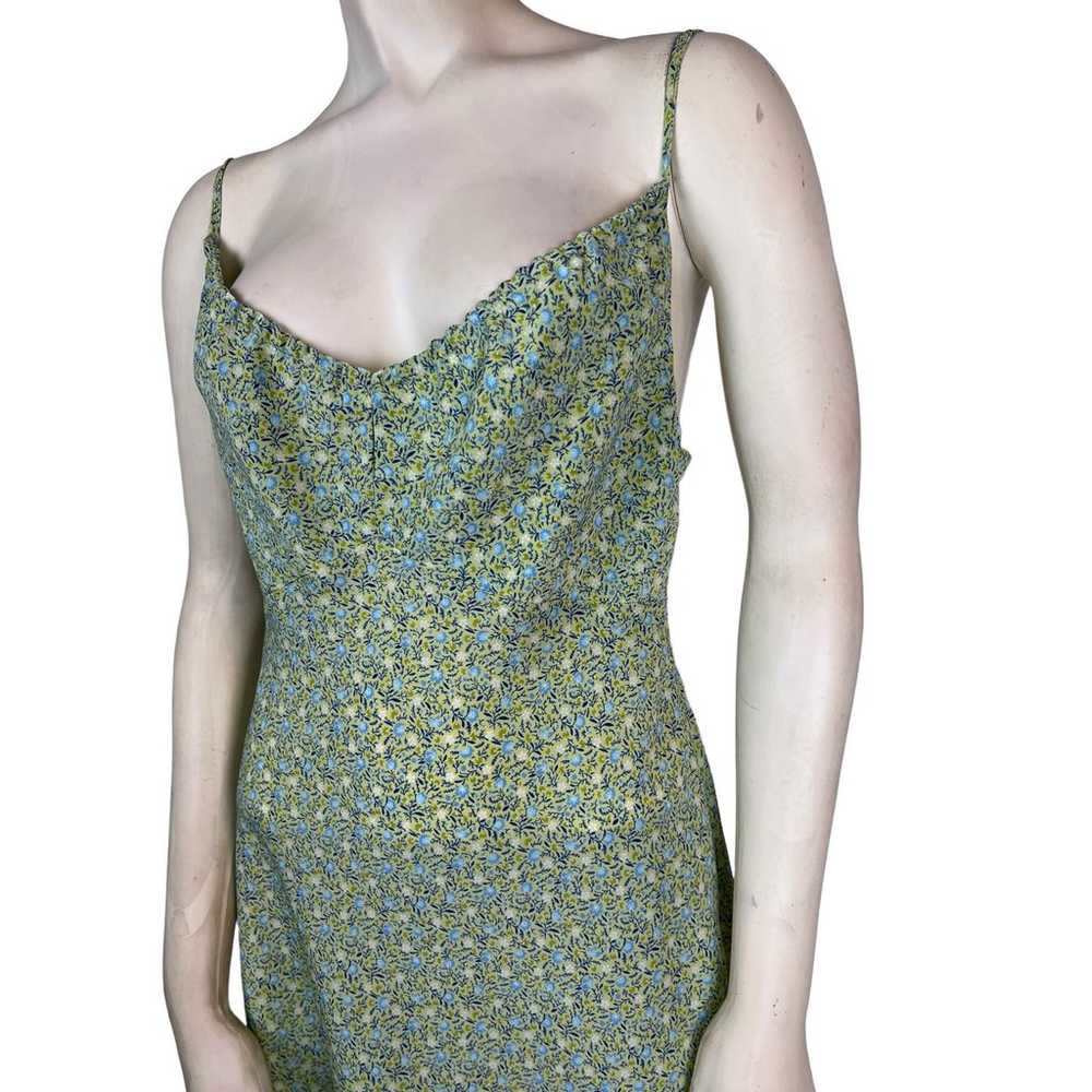 Express Green Sun Dress Y2K 90s Style 5 / 6 Grung… - image 3