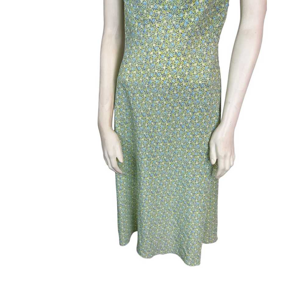 Express Green Sun Dress Y2K 90s Style 5 / 6 Grung… - image 4