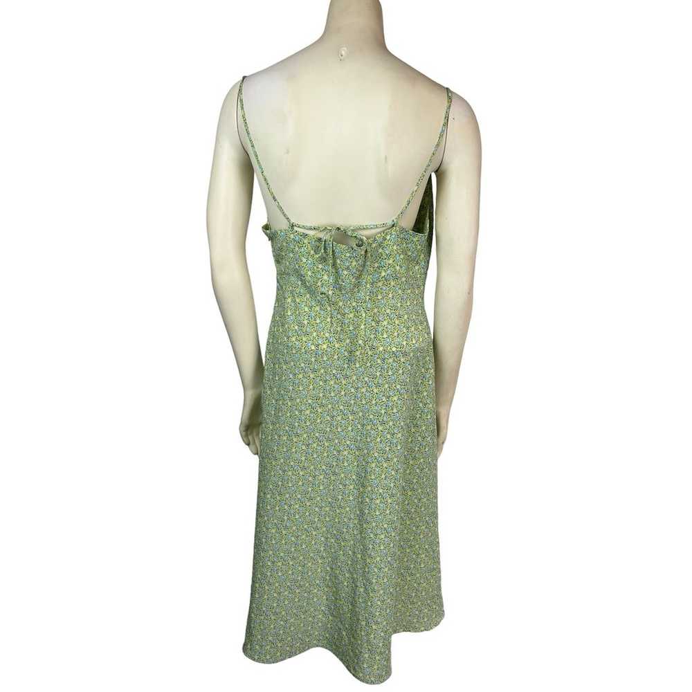 Express Green Sun Dress Y2K 90s Style 5 / 6 Grung… - image 6