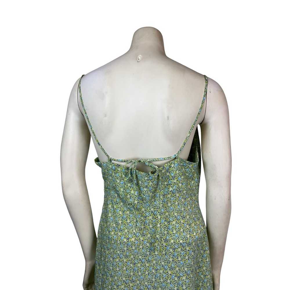 Express Green Sun Dress Y2K 90s Style 5 / 6 Grung… - image 8