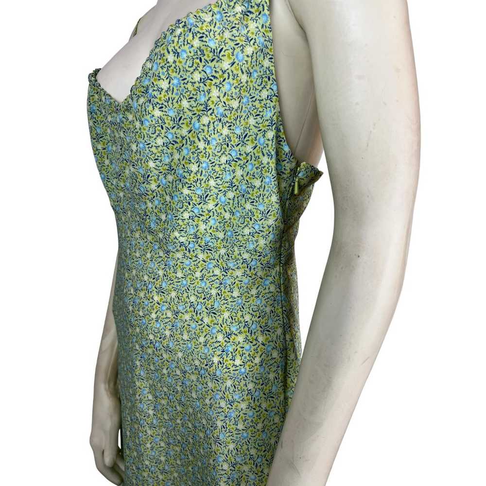 Express Green Sun Dress Y2K 90s Style 5 / 6 Grung… - image 9