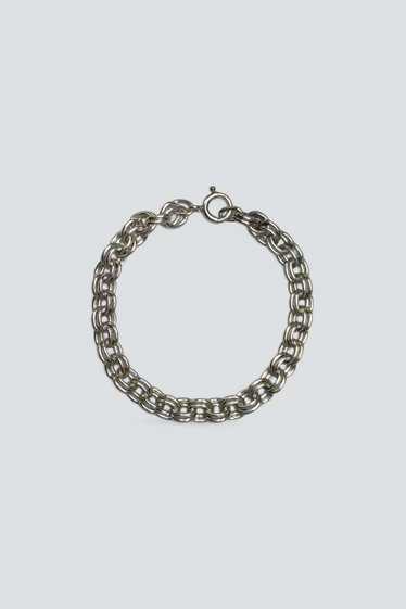 Double Rolo Chain Bracelet - Sterling Silver