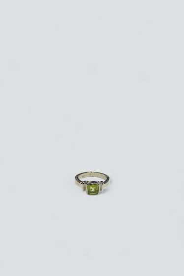 Sterling Silver Peridot Set Ring