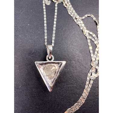 Other Polki diamond pendant and chain in platinum 