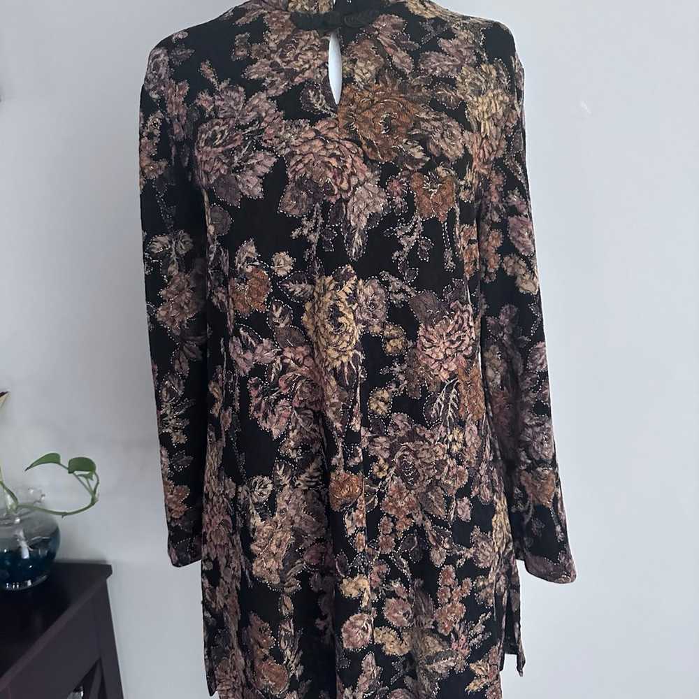 Vintage Studio Connection Blouse Tunic High Neck … - image 1