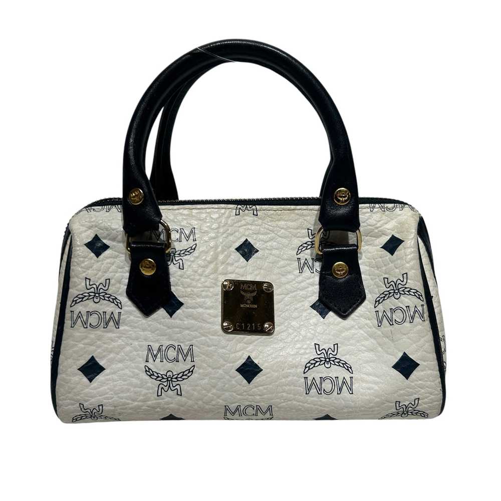 MCM/Cross Body Bag/OS/Monogram/Leather/WHT/Mini B… - image 1