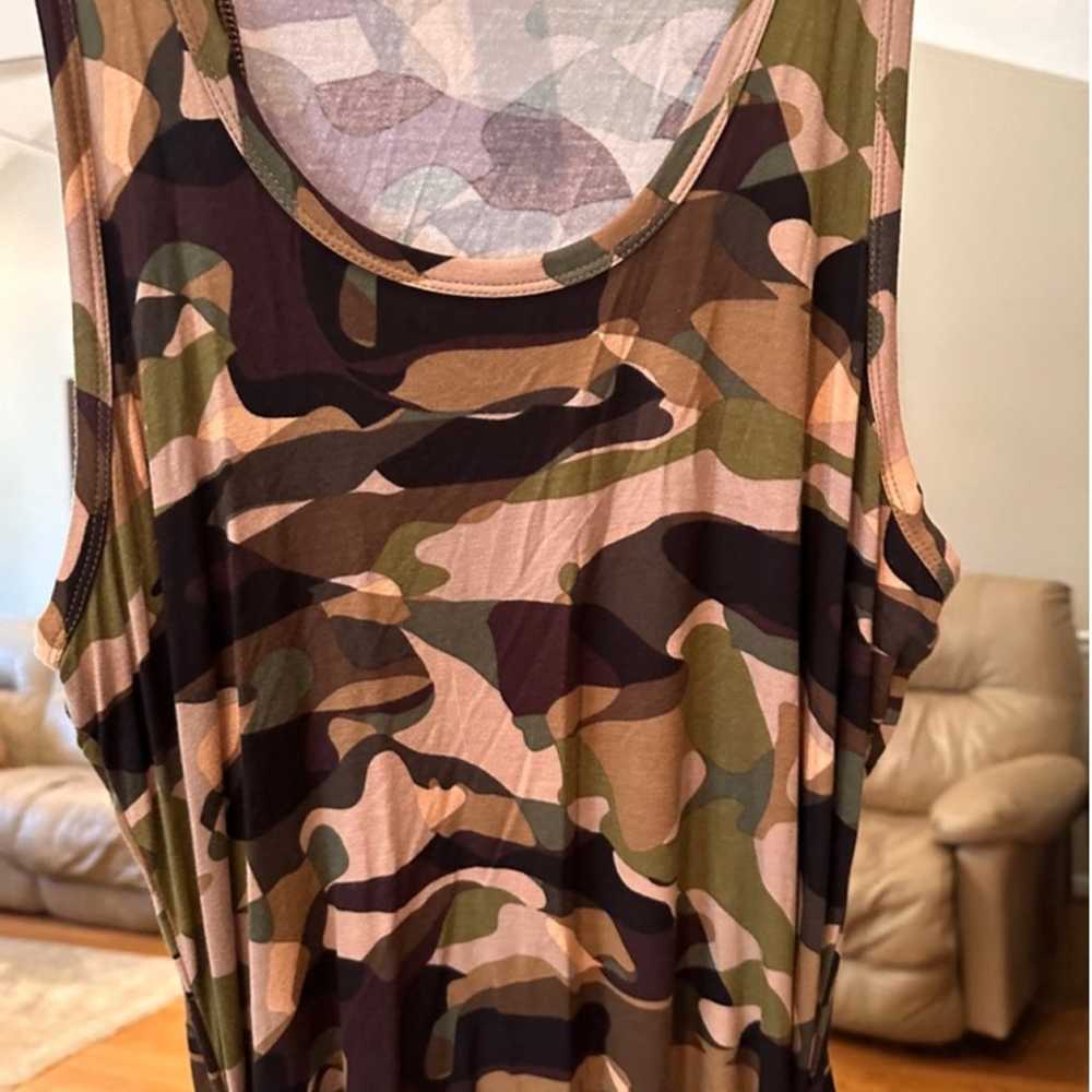 Women's Venus Green Camo Dress Size L - image 2