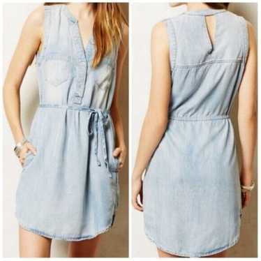 Anthropologie holding horses chambray shirtdress