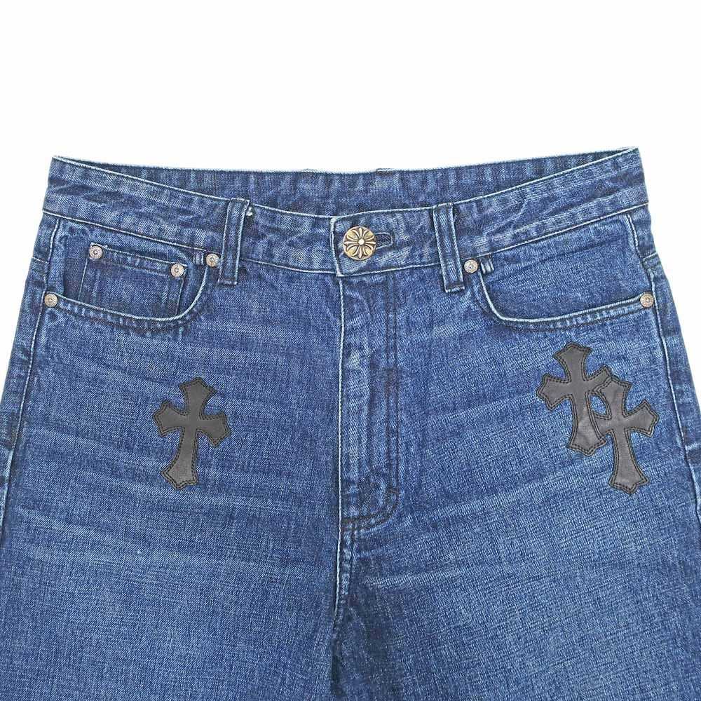 Chrome Hearts Chrome Hearts Cross Patch Denim Sho… - image 3