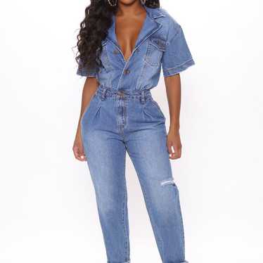 Denim Jumpsuit - image 1