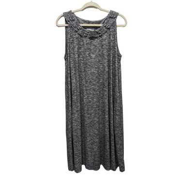 Catherines Heather Gray Jersey Sleeveless Pockets… - image 1