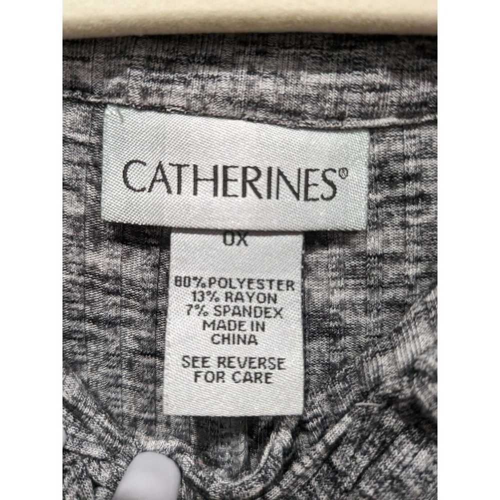 Catherines Heather Gray Jersey Sleeveless Pockets… - image 6