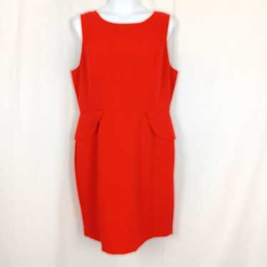 LOFT Red Sheath Dress Size 18