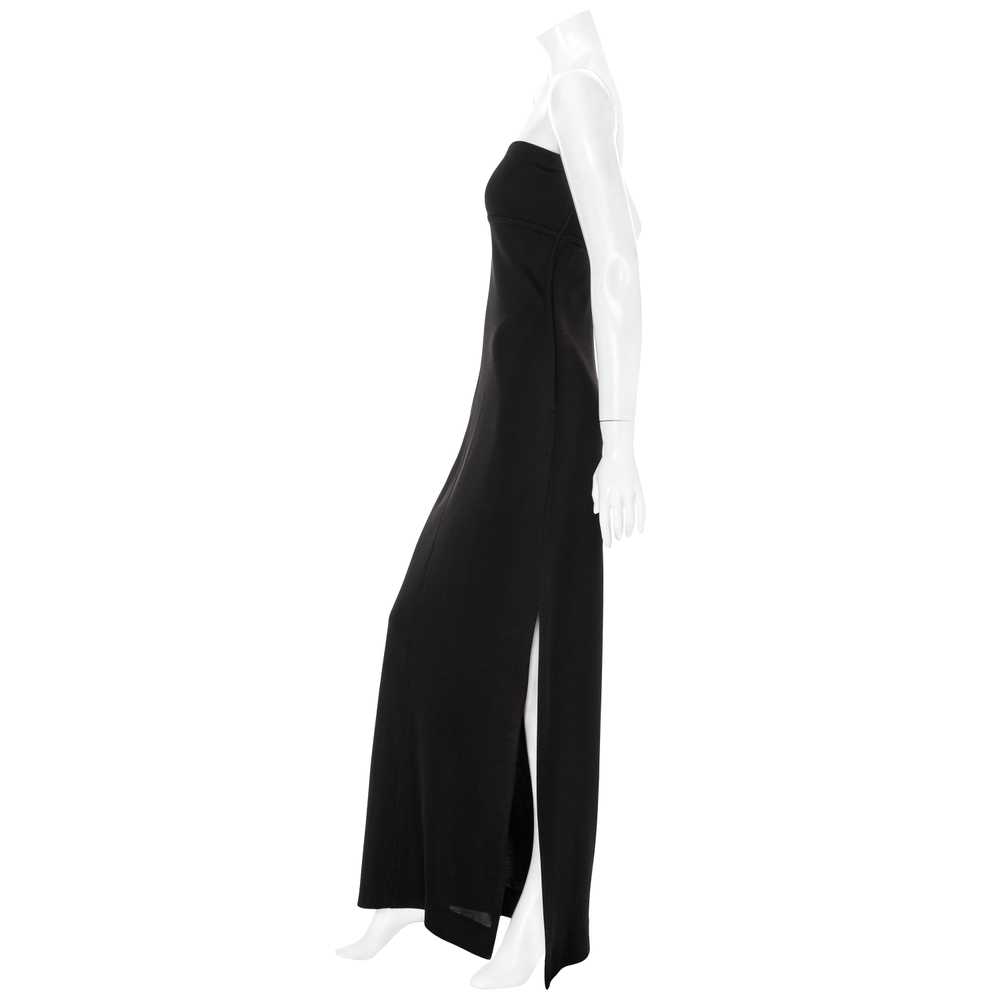 1980s Rive Gauche Black Tube Maxi Dress - image 4