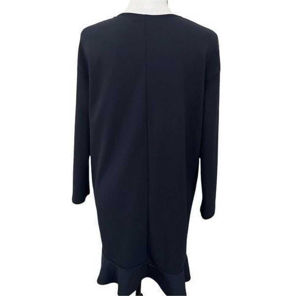 Zara Woman Basic Navy Blue Long Sleeve Embroidere… - image 3