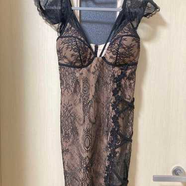 【Dress】 Lace, Black, Beige - image 1