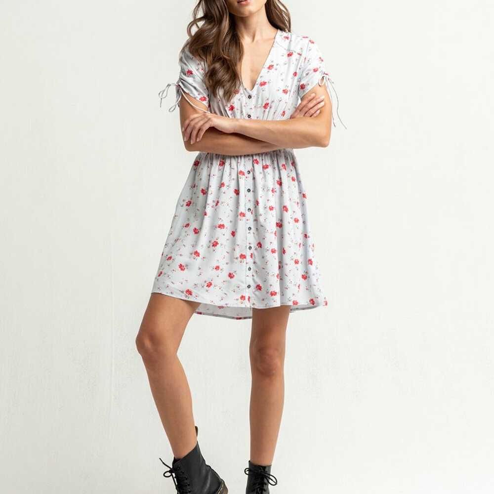 Billabong Twirl Twist Floral Mini Dress Small - image 2