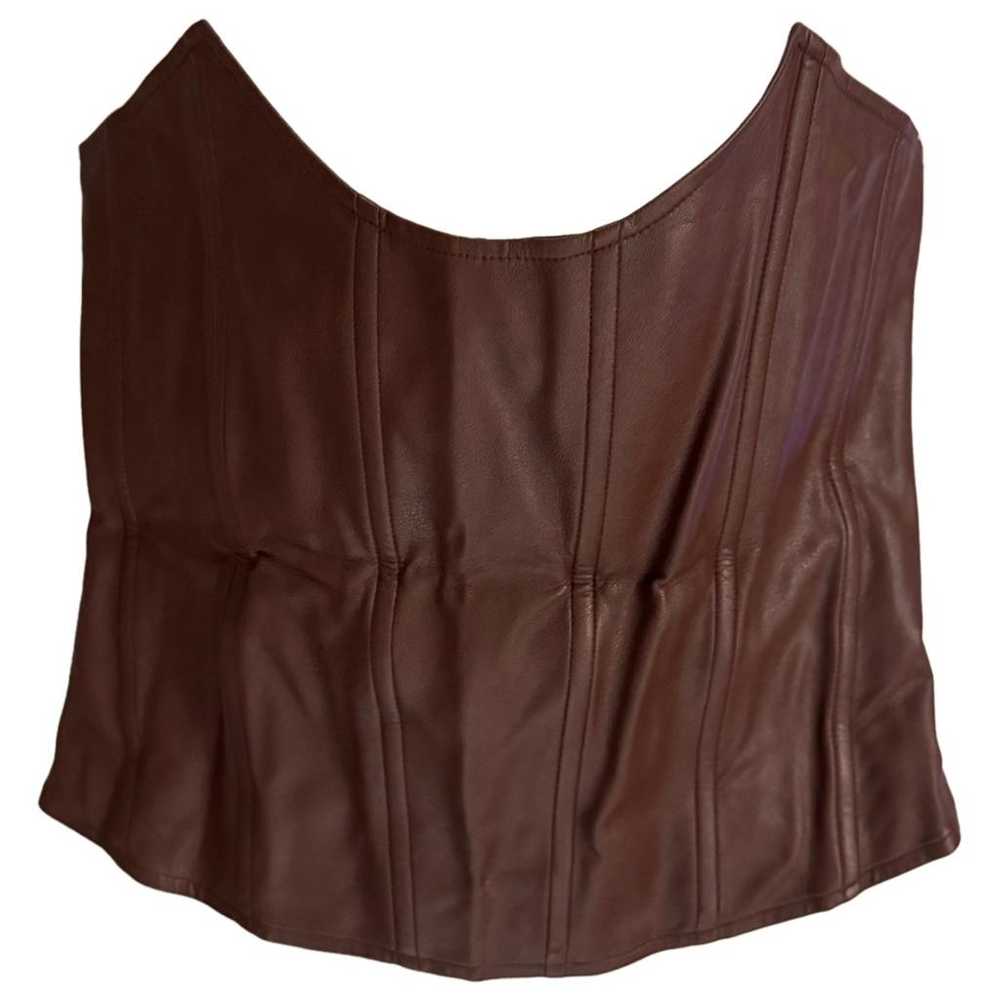 Miaou Vegan leather blouse - image 1