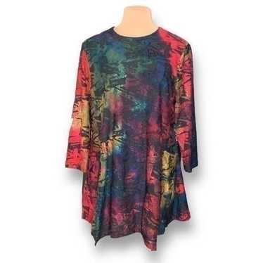 Mingnuren Womens Multi-Color Abstract Pattern Knit