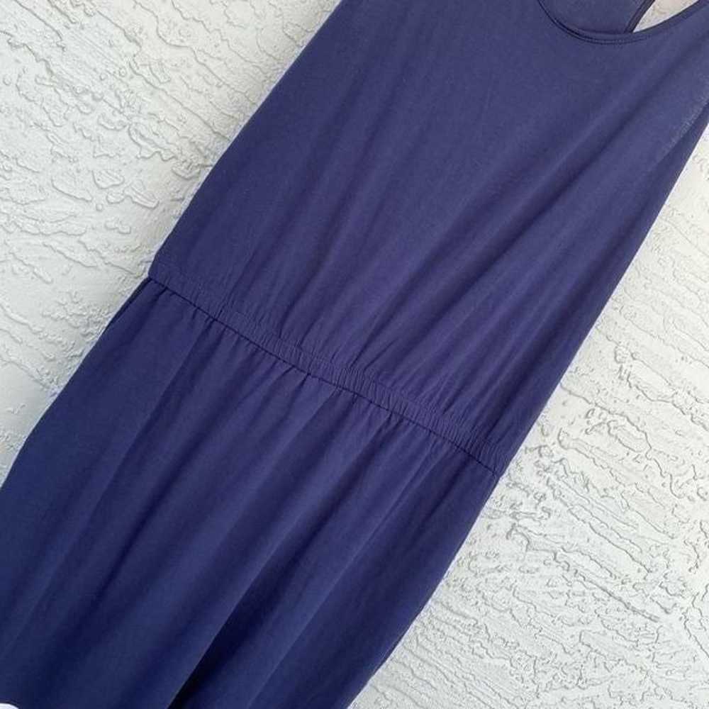 GAP Razorback Sleeveless Long Navy Blue  Dress Si… - image 8