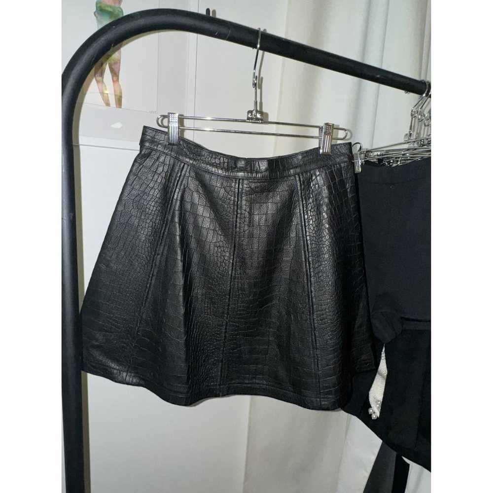 Alexis Leather mini skirt - image 6