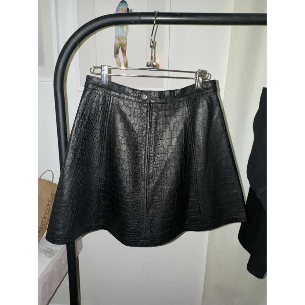 Alexis Leather mini skirt - image 8