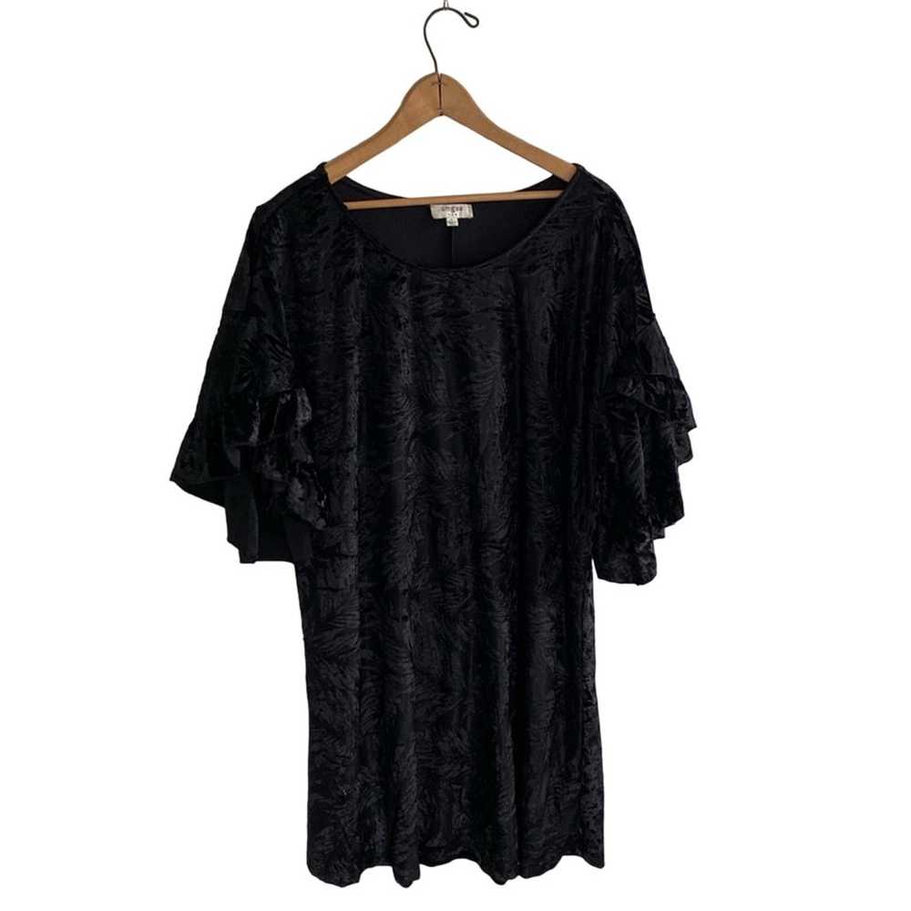 Umgee Crushed Velvet Swing Dress - image 6