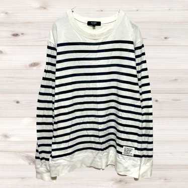 [BEAMS HEART] M Striped Long Sleeve Shirt Top Wome