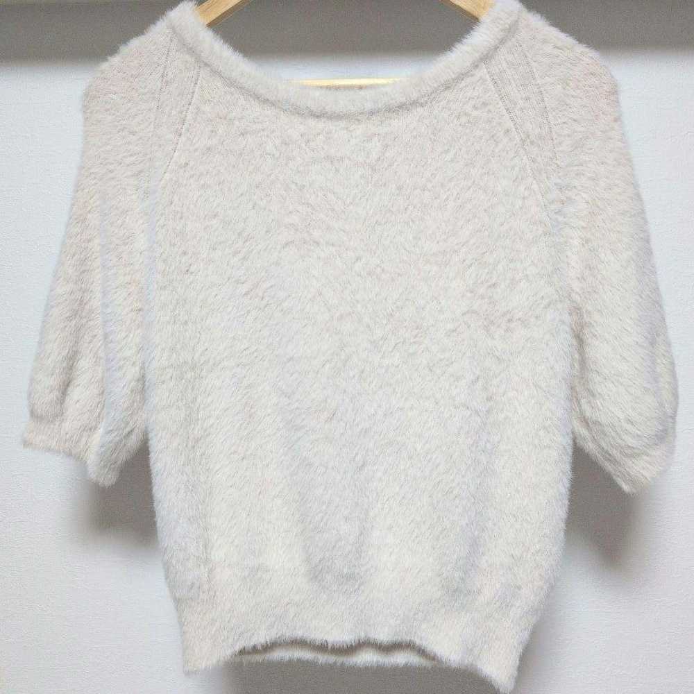 COCO DEAL V-neck Sweater Mohair-like Feather Shor… - image 6