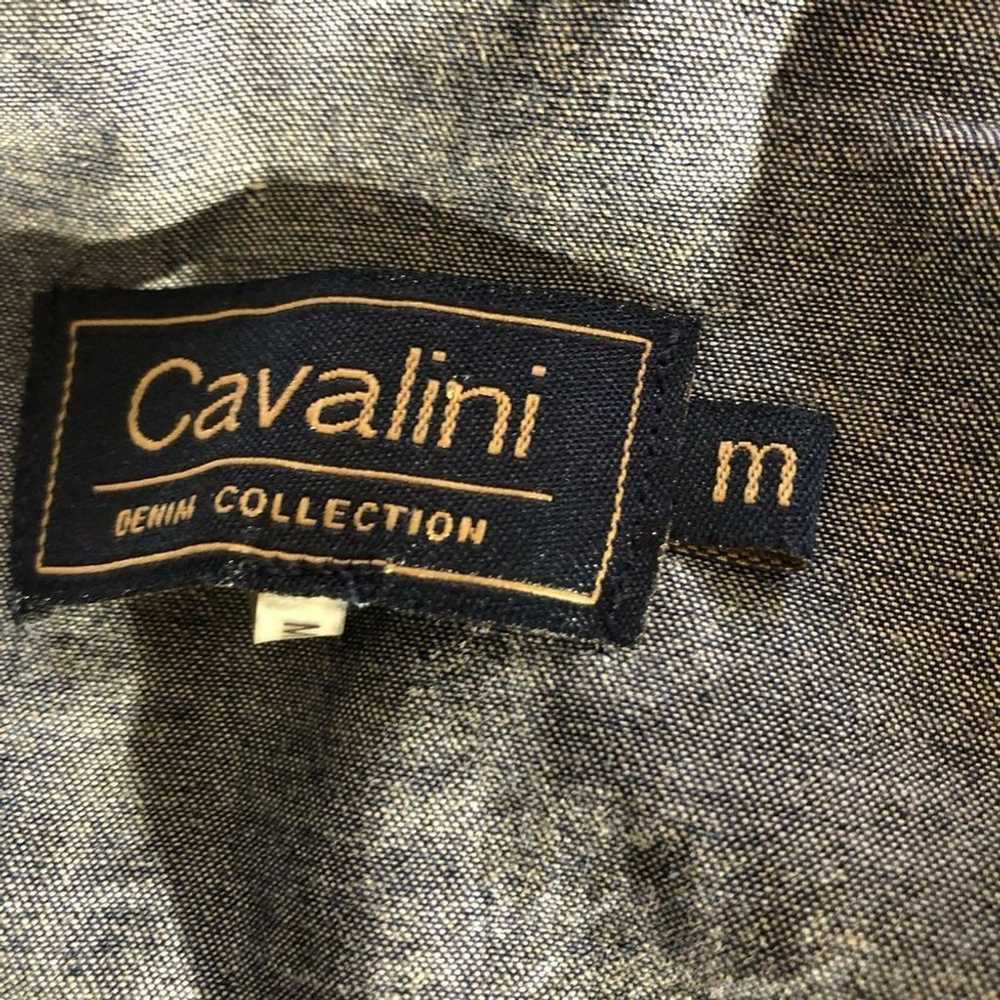 Vintage Cavalini lightweight chambray blue jacket… - image 8