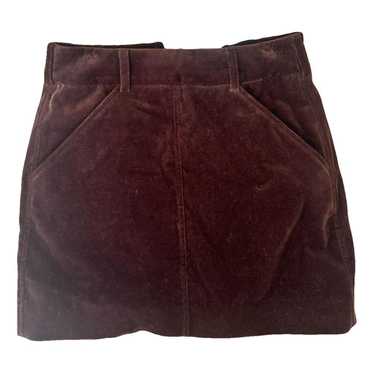 Soeur Velvet mini skirt