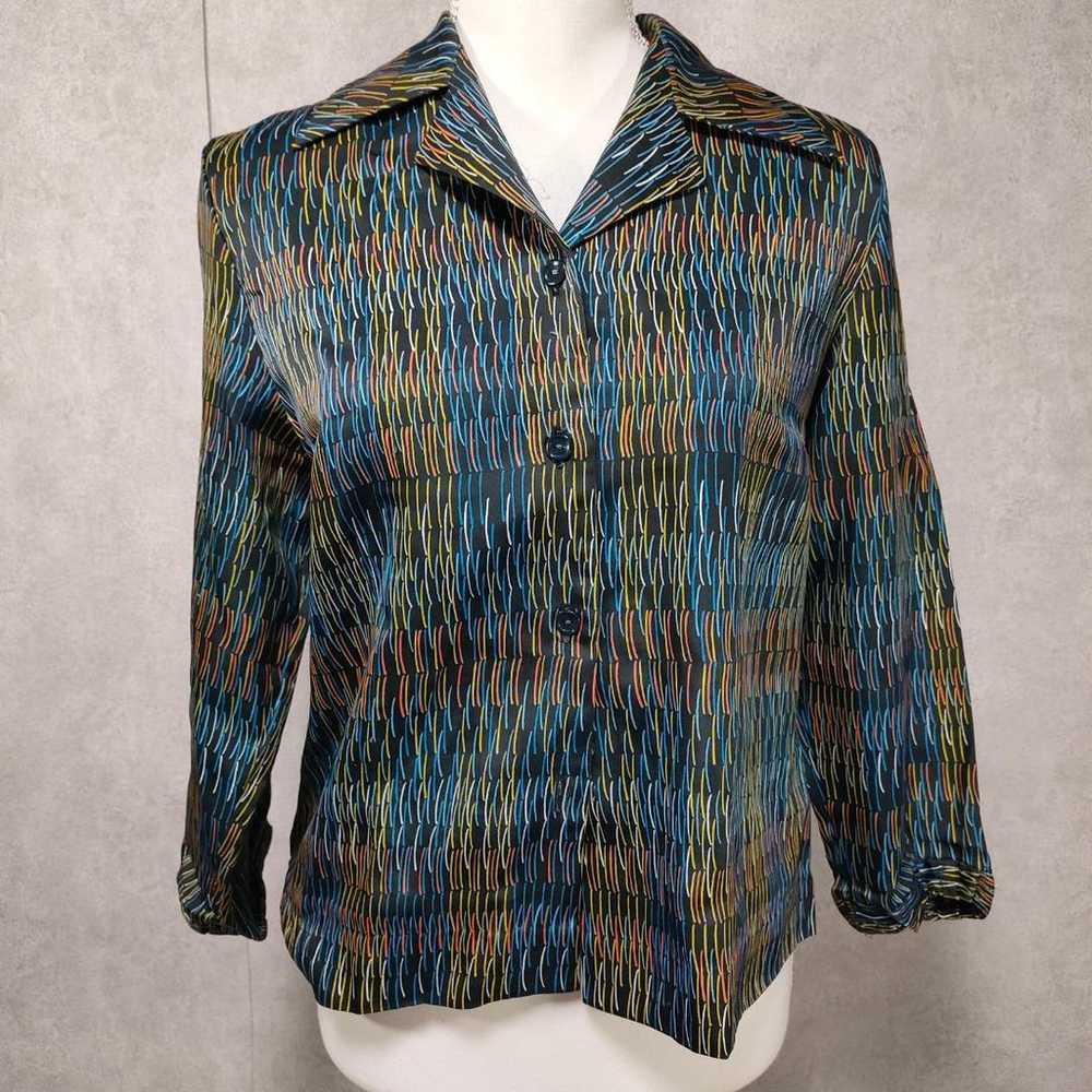 1921 Retro Nylon Shirt All-over Pattern Showa - image 2