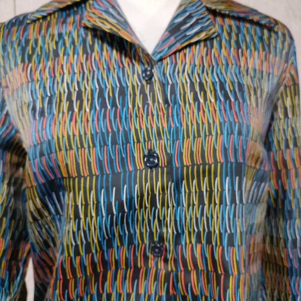 1921 Retro Nylon Shirt All-over Pattern Showa - image 5