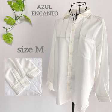 Azure Enchant oversized shirt white regular long … - image 1