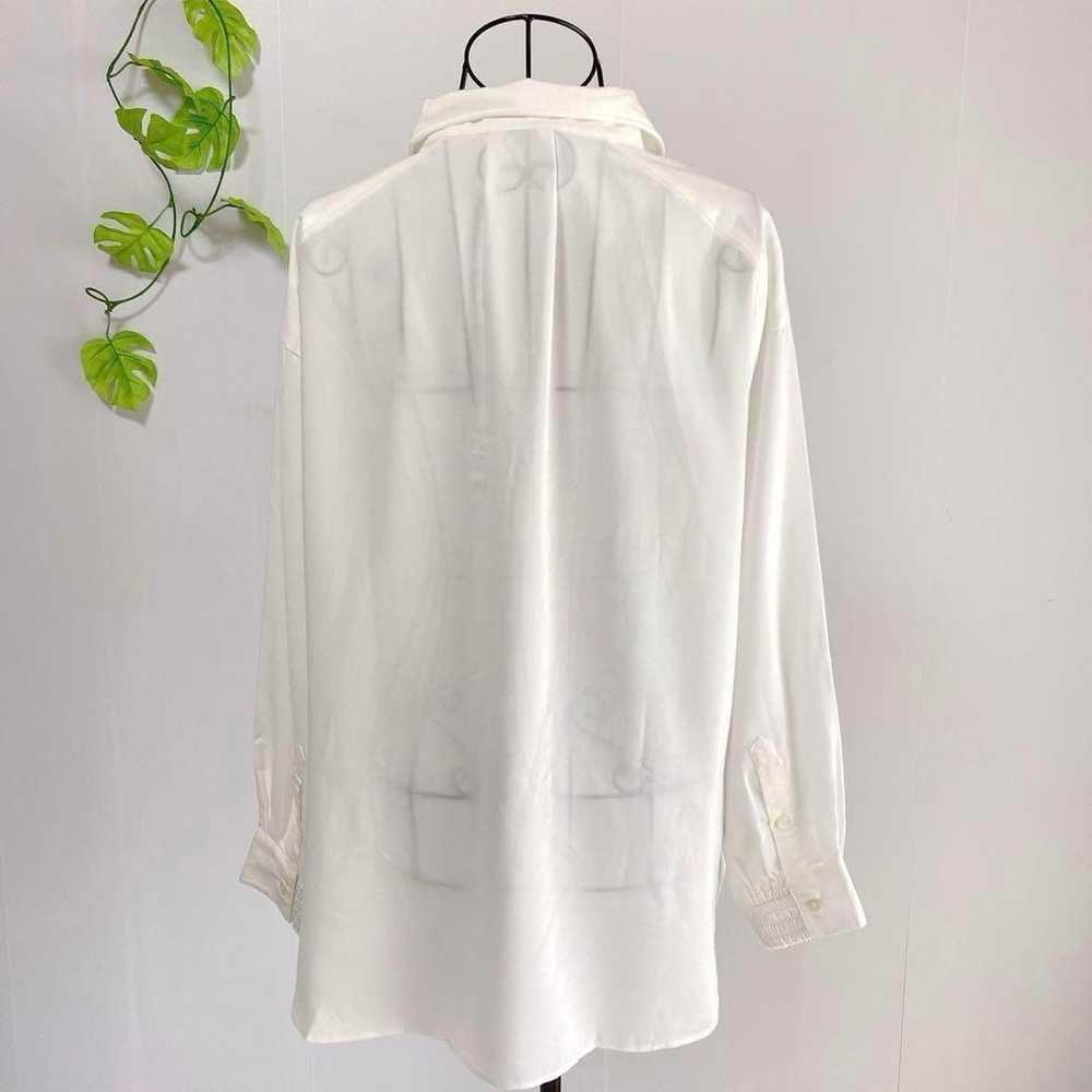 Azure Enchant oversized shirt white regular long … - image 4