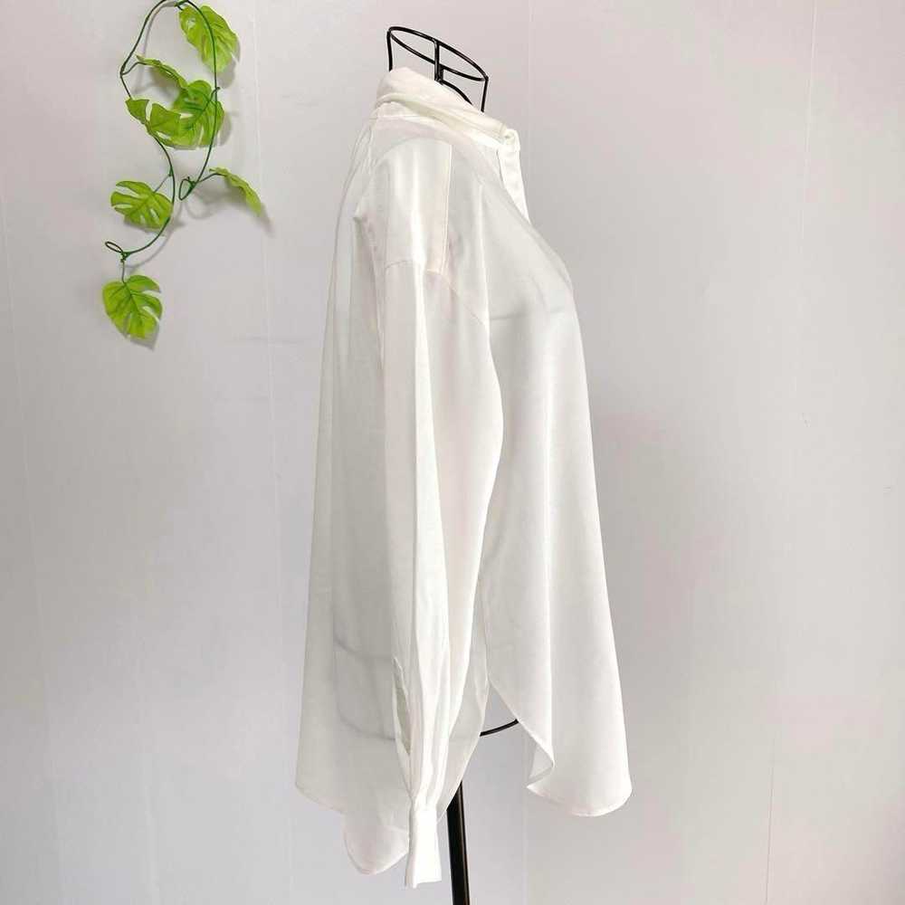 Azure Enchant oversized shirt white regular long … - image 5