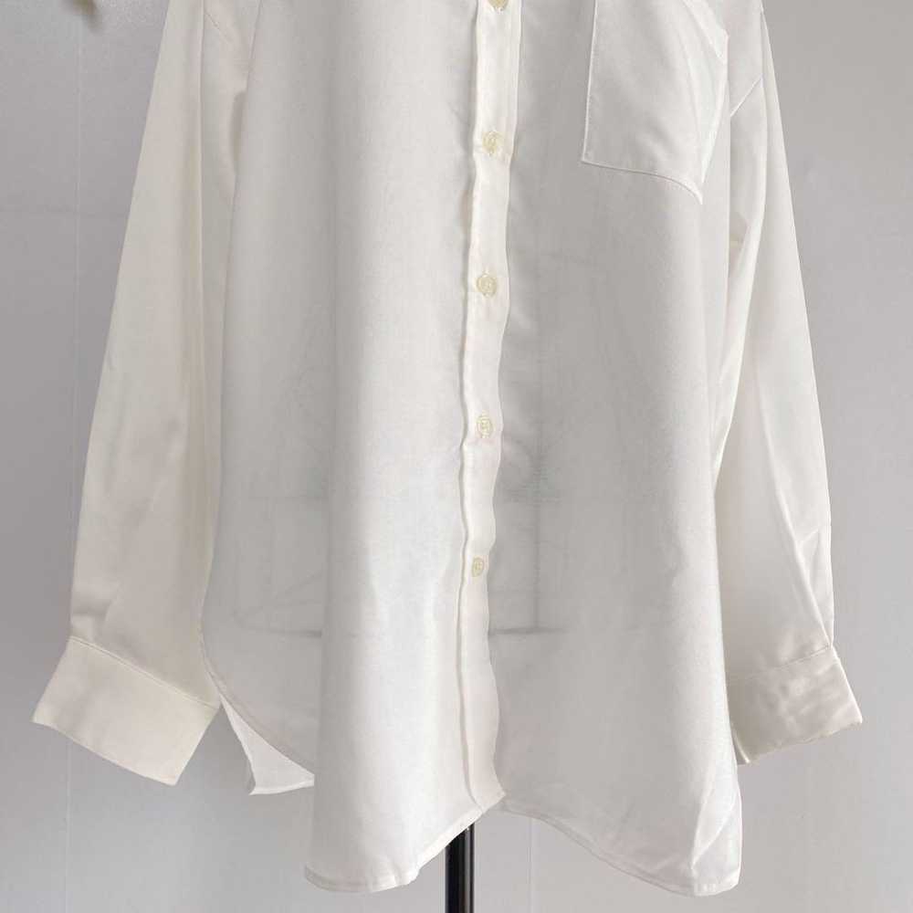 Azure Enchant oversized shirt white regular long … - image 8