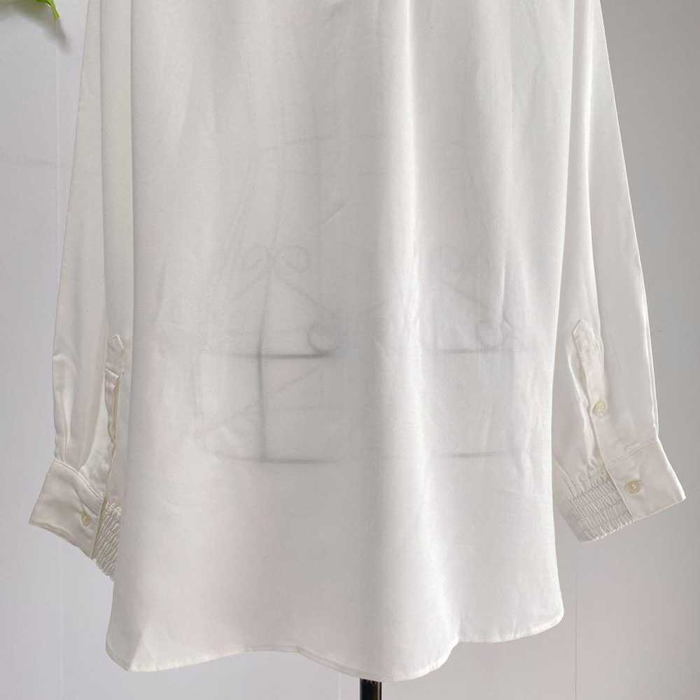 Azure Enchant oversized shirt white regular long … - image 9