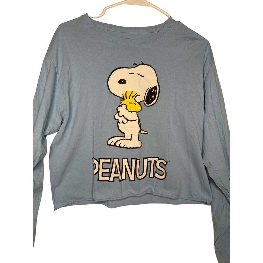 PEANUTS Vintage Snoopy and Woodstock Long Sleeve … - image 1