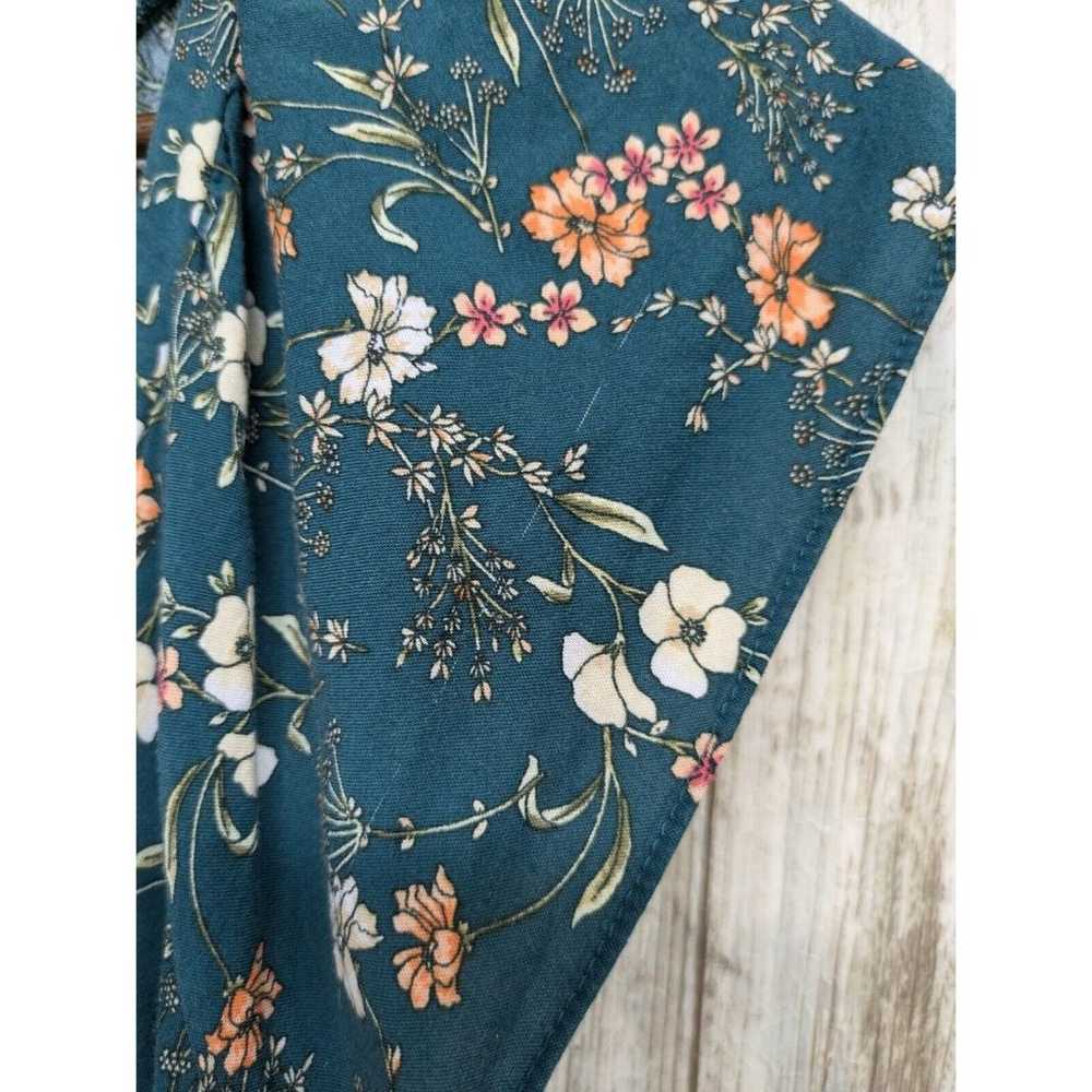 Old Navy Green Floral Maxi Dress Cottagecore Flow… - image 3