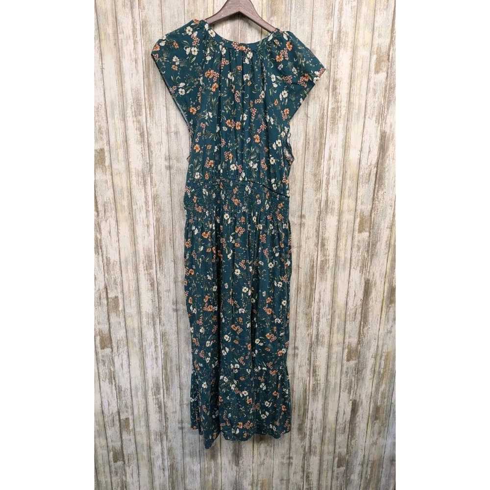 Old Navy Green Floral Maxi Dress Cottagecore Flow… - image 8