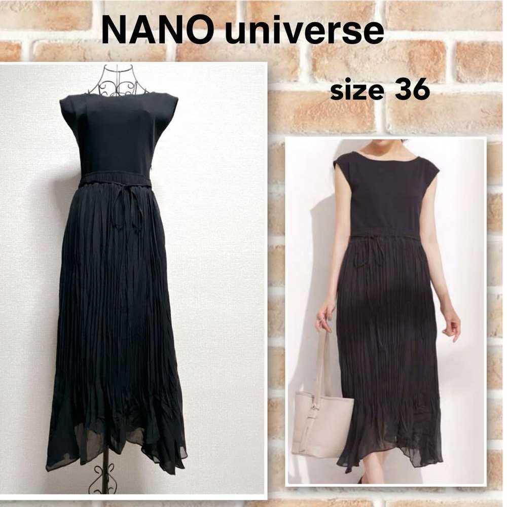 NANO universe Docking One-Piece Pleated Dress - image 1