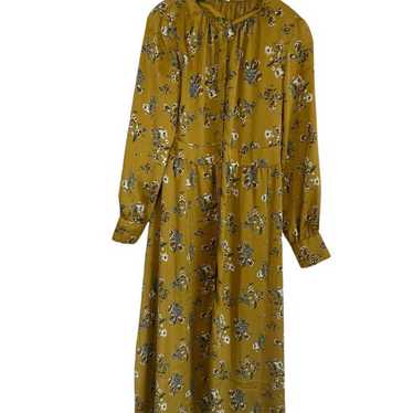 Floral Mustard Long Dress