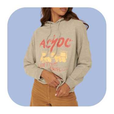 AC/DC S Let There Be Rock grey vintage style hood… - image 1